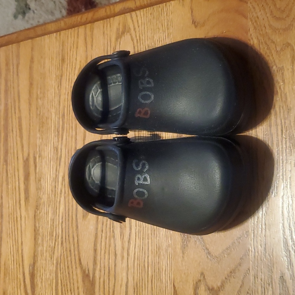 BOBS by Skechers Unisex Size 4 Black Clogs Water Shoes